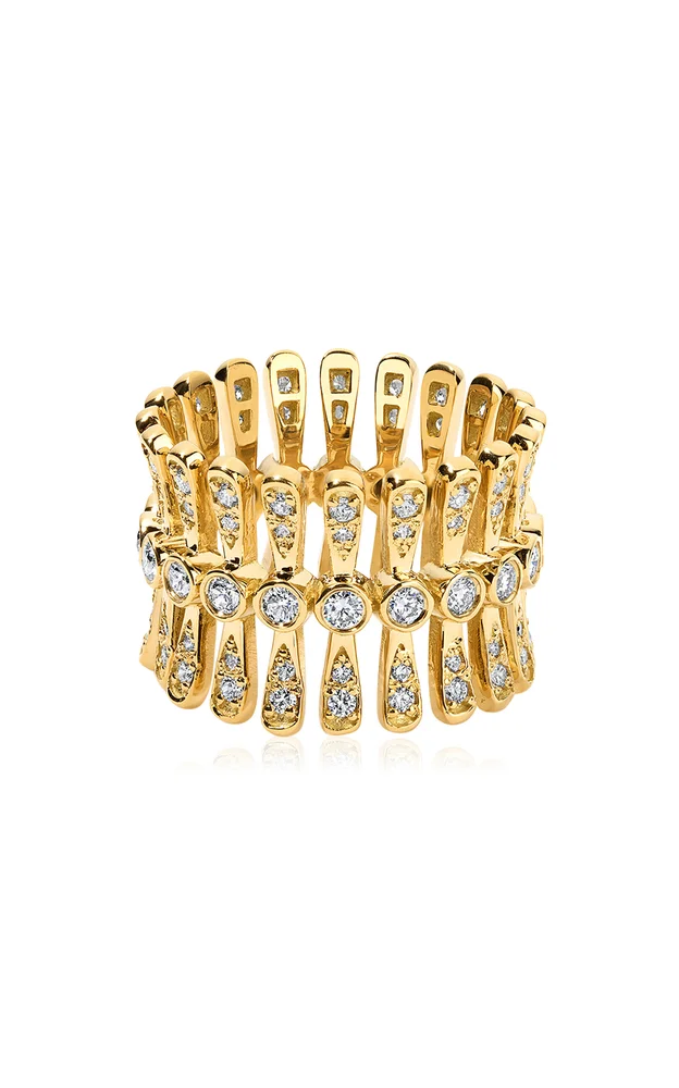 Metropolis 18K Yellow Gold Diamond Ring