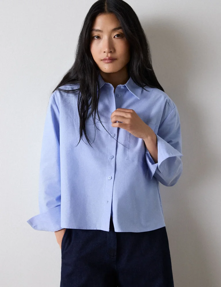 Boxy Oxford Cotton Shirt
