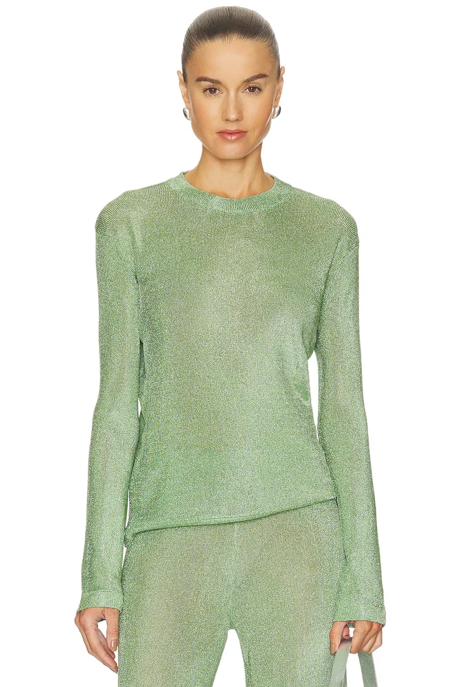 Hana Metallic Knit Top