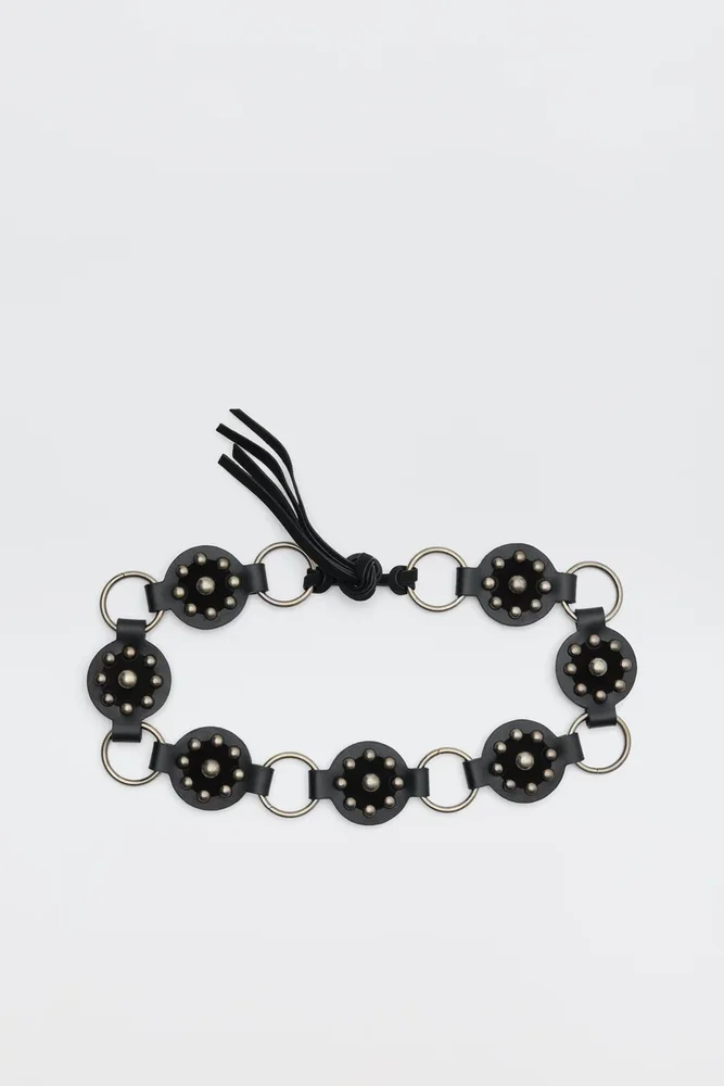 Kassy Leather Studded Belt