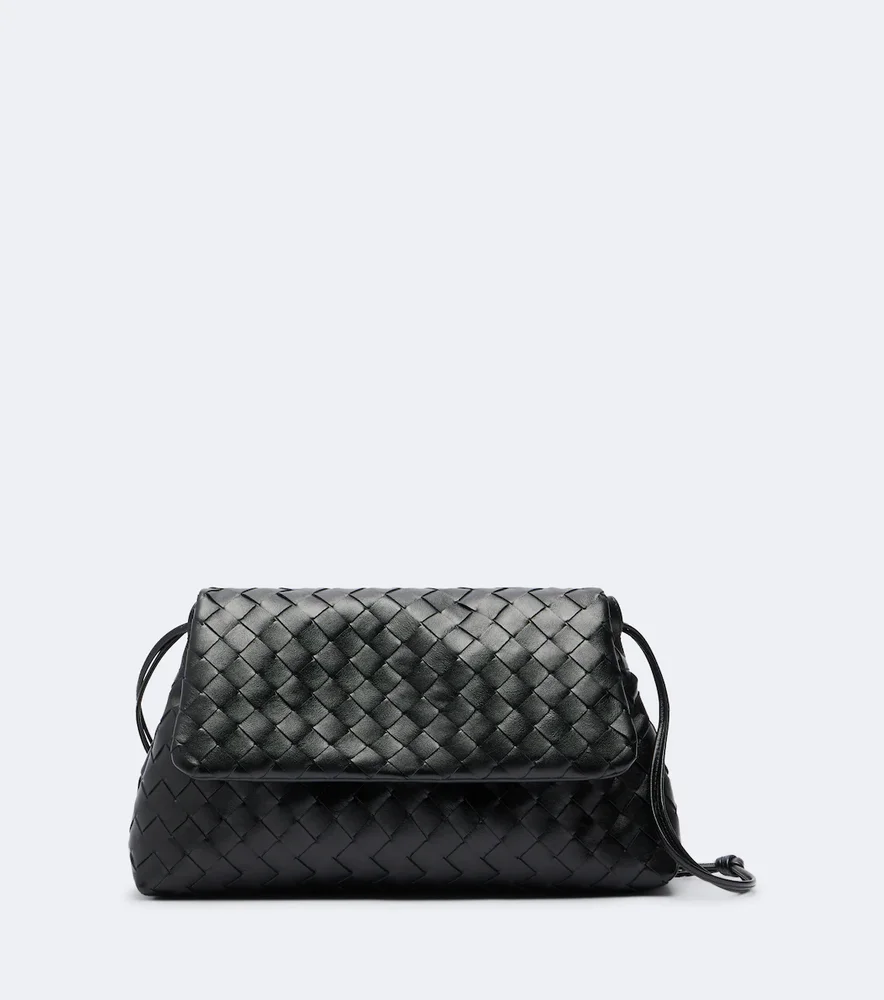 Giorno Small Intrecciato leather shoulder bag