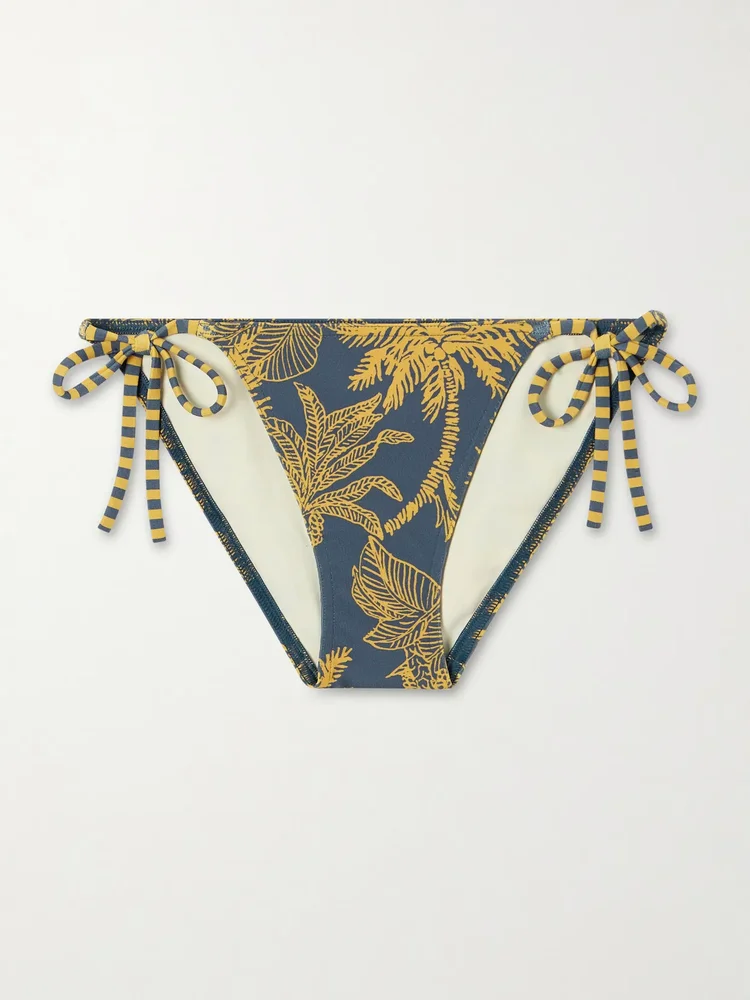 Solarium printed bikini briefs