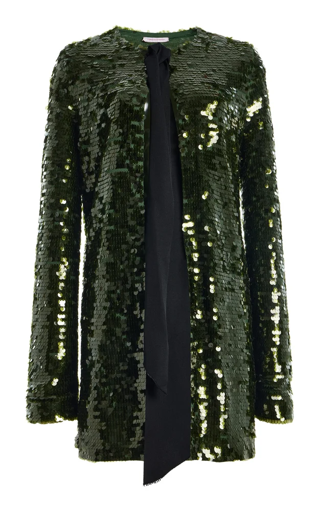 Relaxed Sequined Cardigan