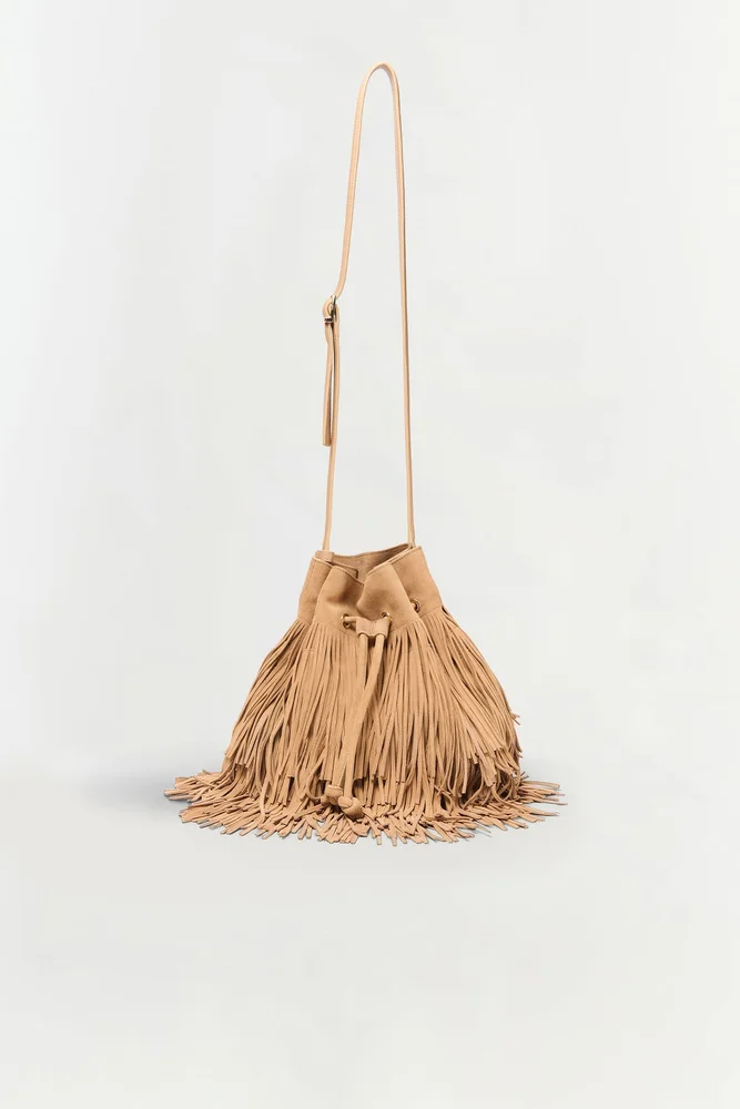 Marena Suede Fringe Crossbody