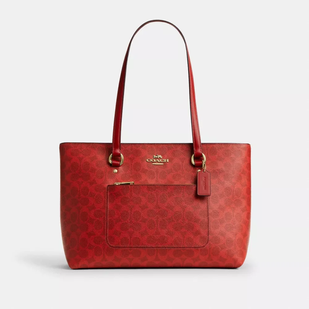 Coach Station Tote Bag In Signature Canvas