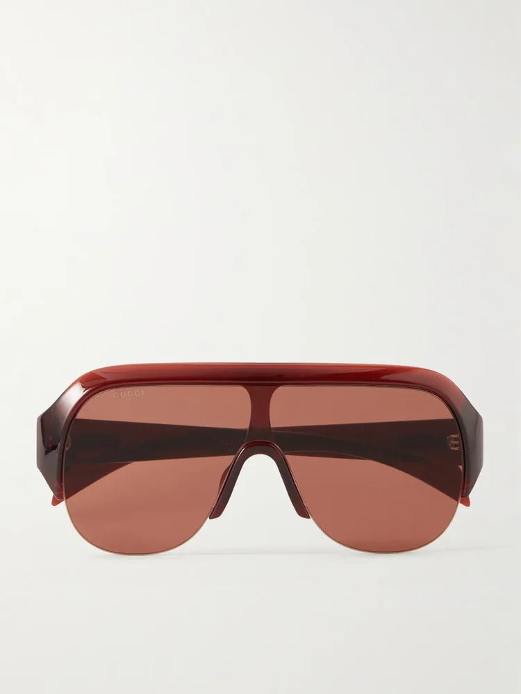 D-frame acetate sunglasses