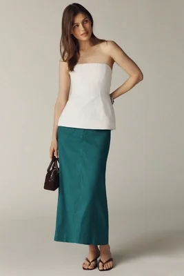 Colette Linen Blend Maxi Skirt by Maeve