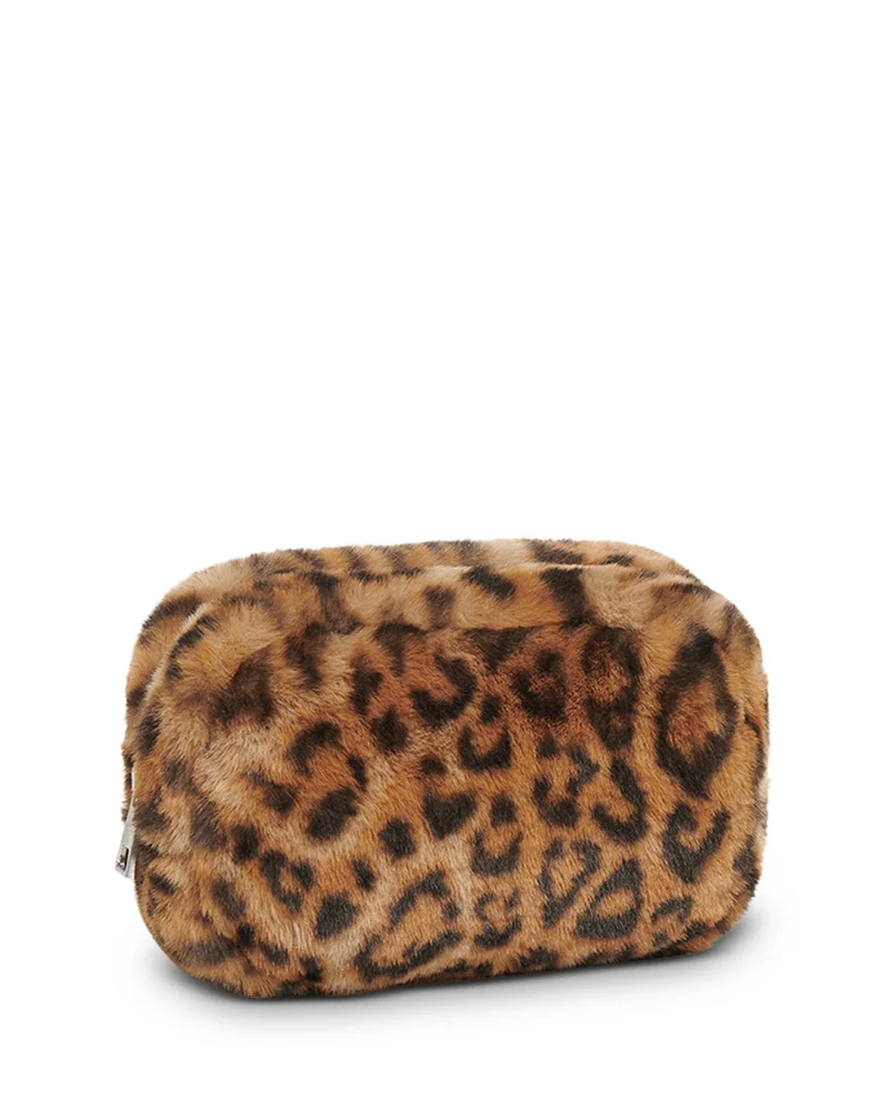 Noor Leopard Faux Fur Pochette