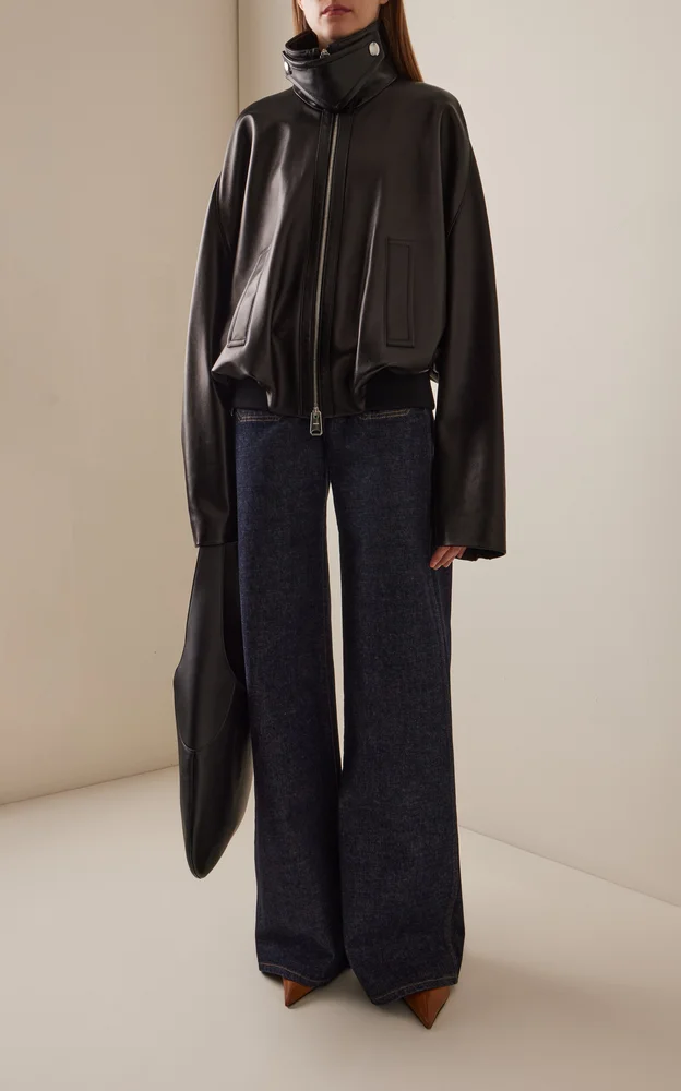 Delmonico Stretch High-Rise Wide-Leg Jeans
