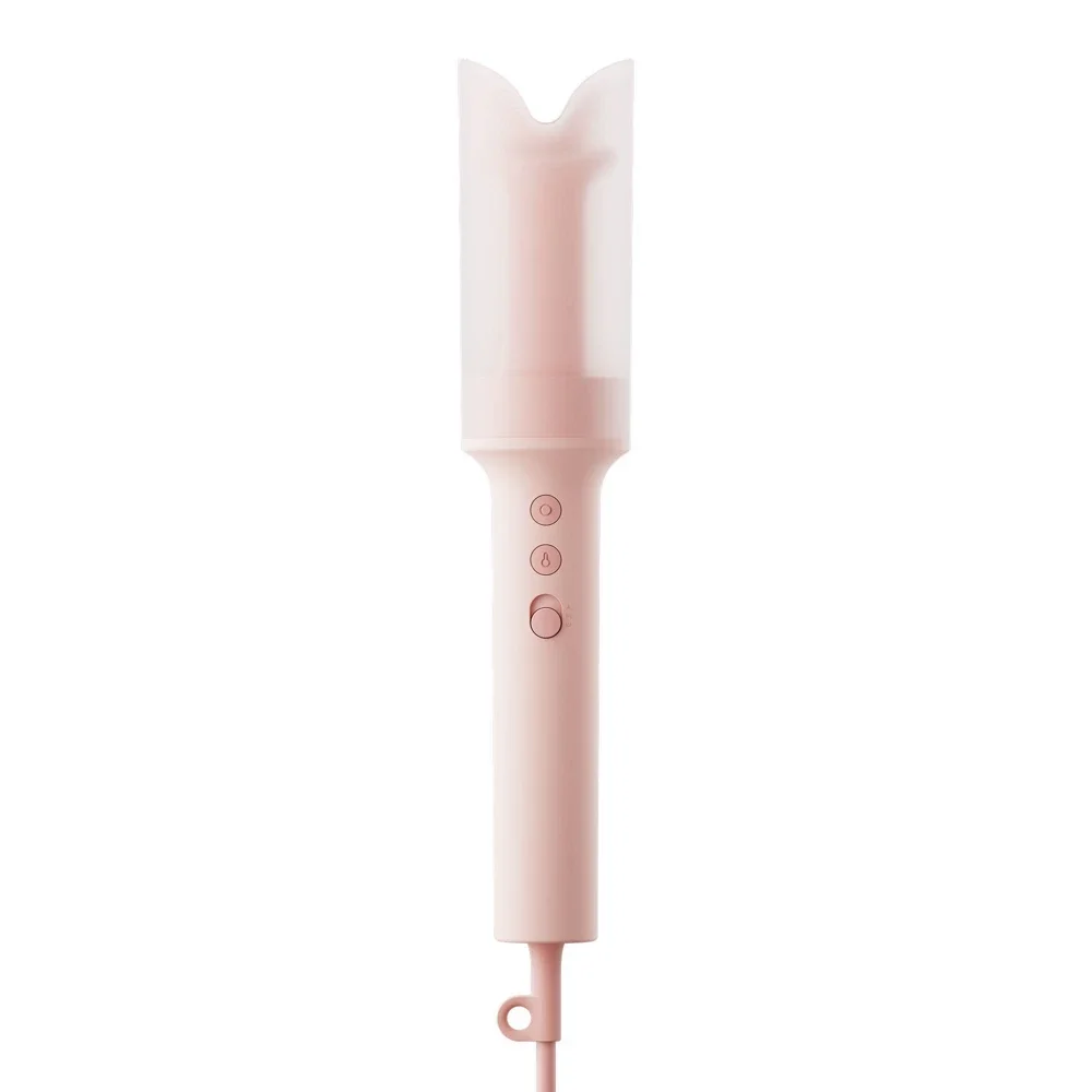 AutoCurl Automatic Curling Iron with Bag and 2 Hair Clips, Pink