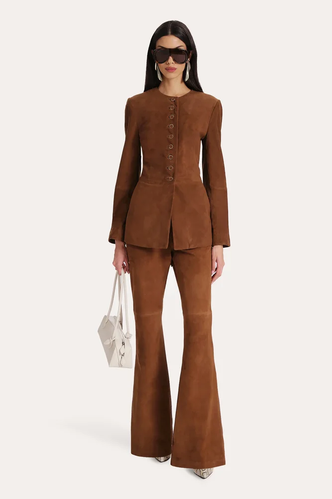 Anouk Suede Tailored Jacket