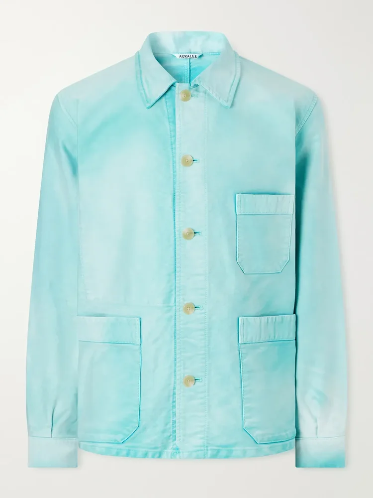Garment-Dyed Cotton-Moleskin Blouson Jacket