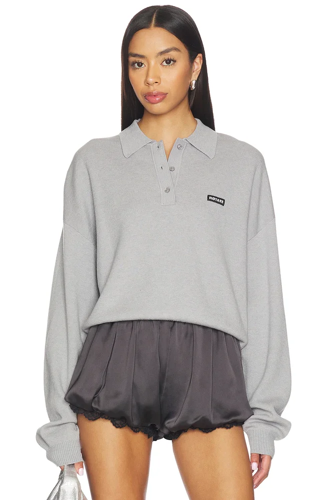 Candice Sweater - Loose-fit taupe brown sweater
