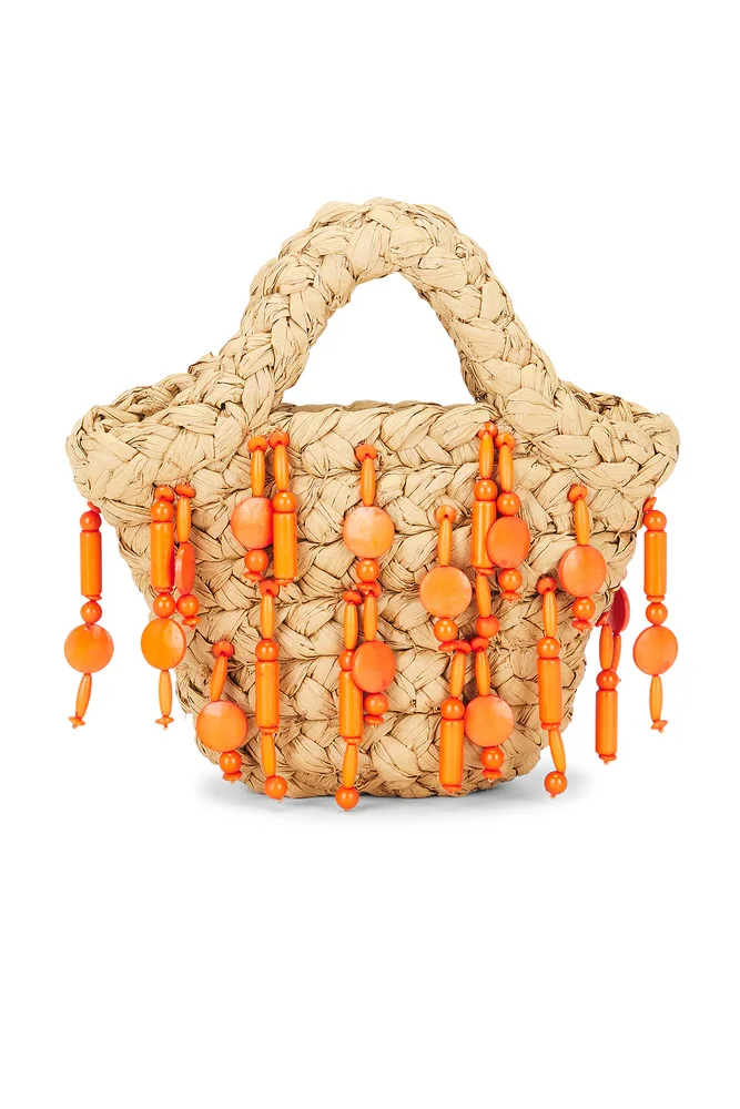 Beaded Mercado Mini Tote Bag
