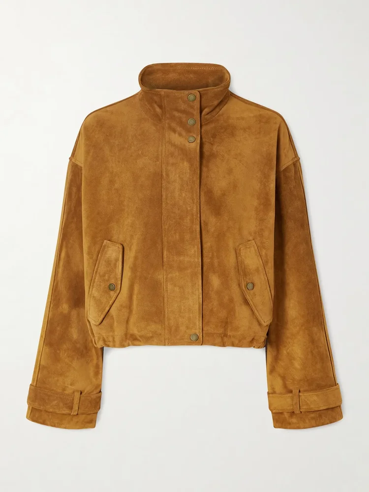 Bateman cropped suede jacket