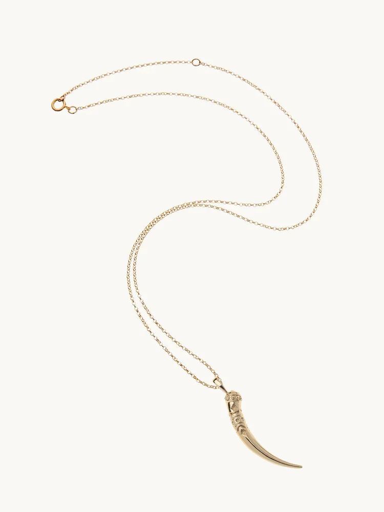 Protect Large Tusk Pendant