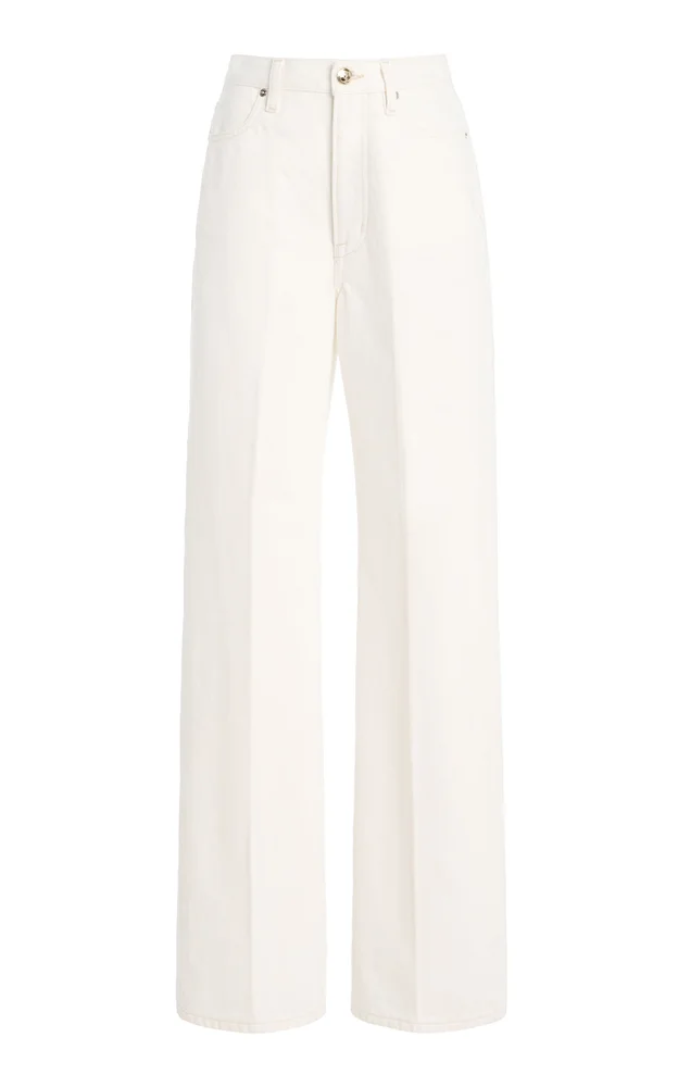 The Quinn Selvedge High-Rise Straight-Leg Jeans