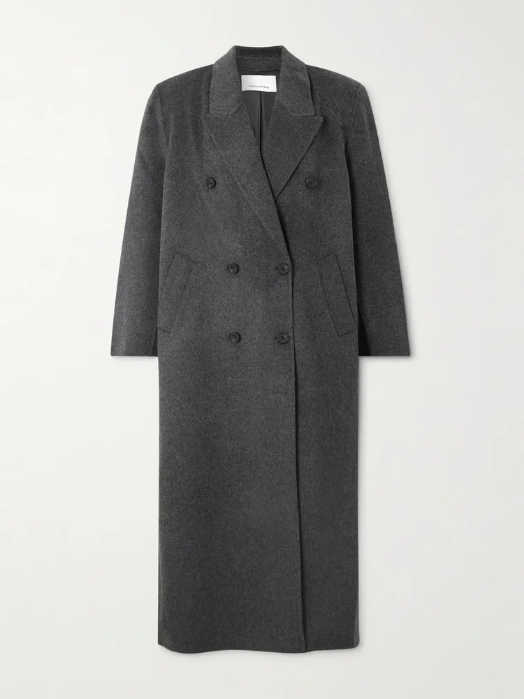 Gaia double-breasted wool-blend coat