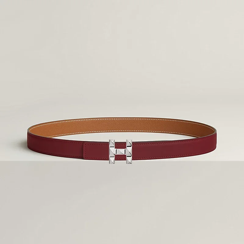 H Infini belt buckle & Reversible leather strap 24 mm