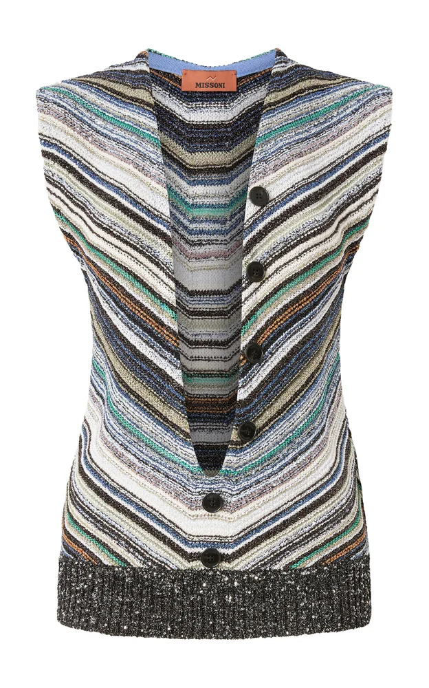 Serafino Buttoned Knit Gilet