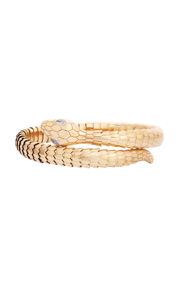 Il Serpente 18K Yellow Gold Diamond Bracelet