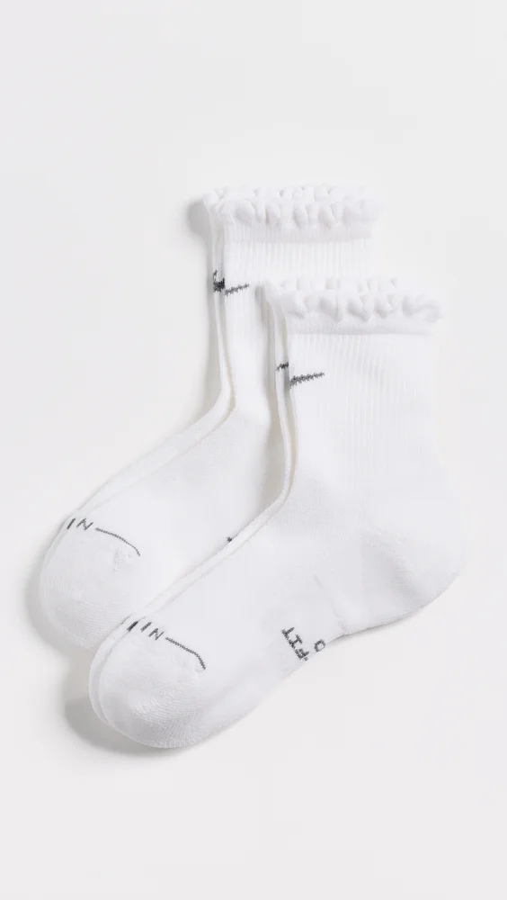 Micro Crew Scallop Socks 2 Pack