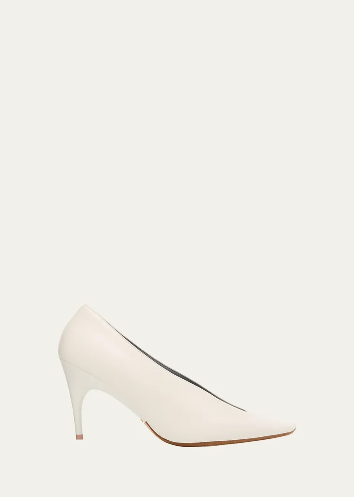 90mm Duchesse Nappa Leather Pumps
