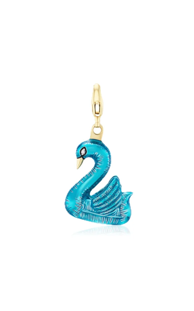 Swan Pool Floatie Pendant