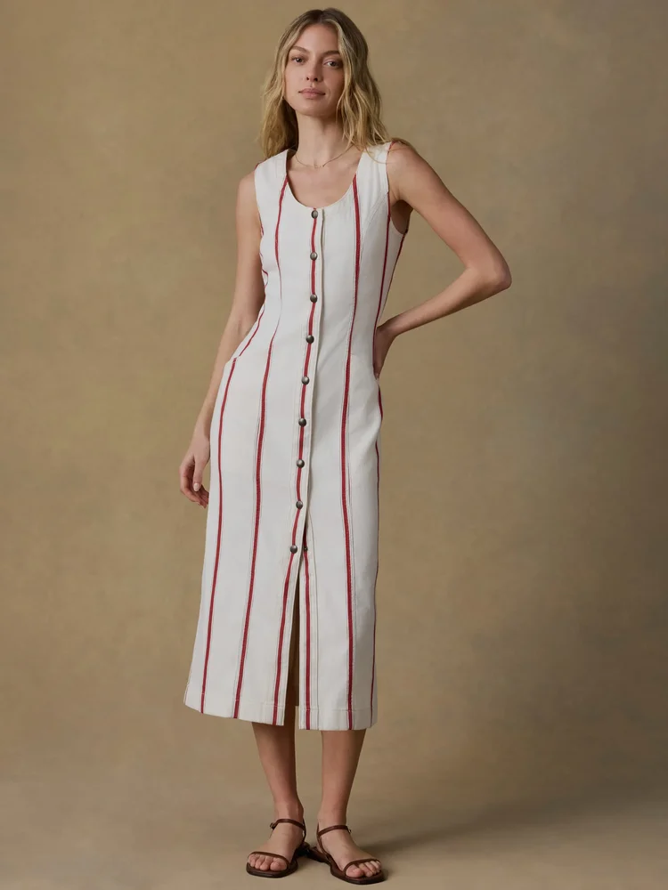 Tideweave Malibu Dress - Northbay Stripe