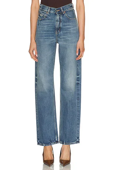 V-Waist Baggy Wide Leg