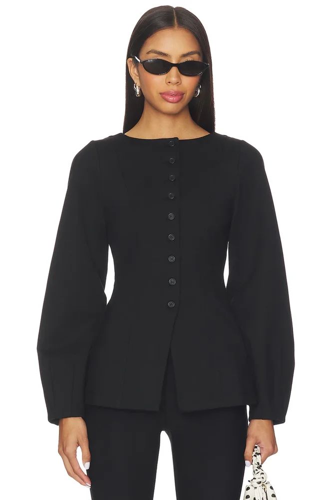 Bonnie Ponte Waisted Blazer