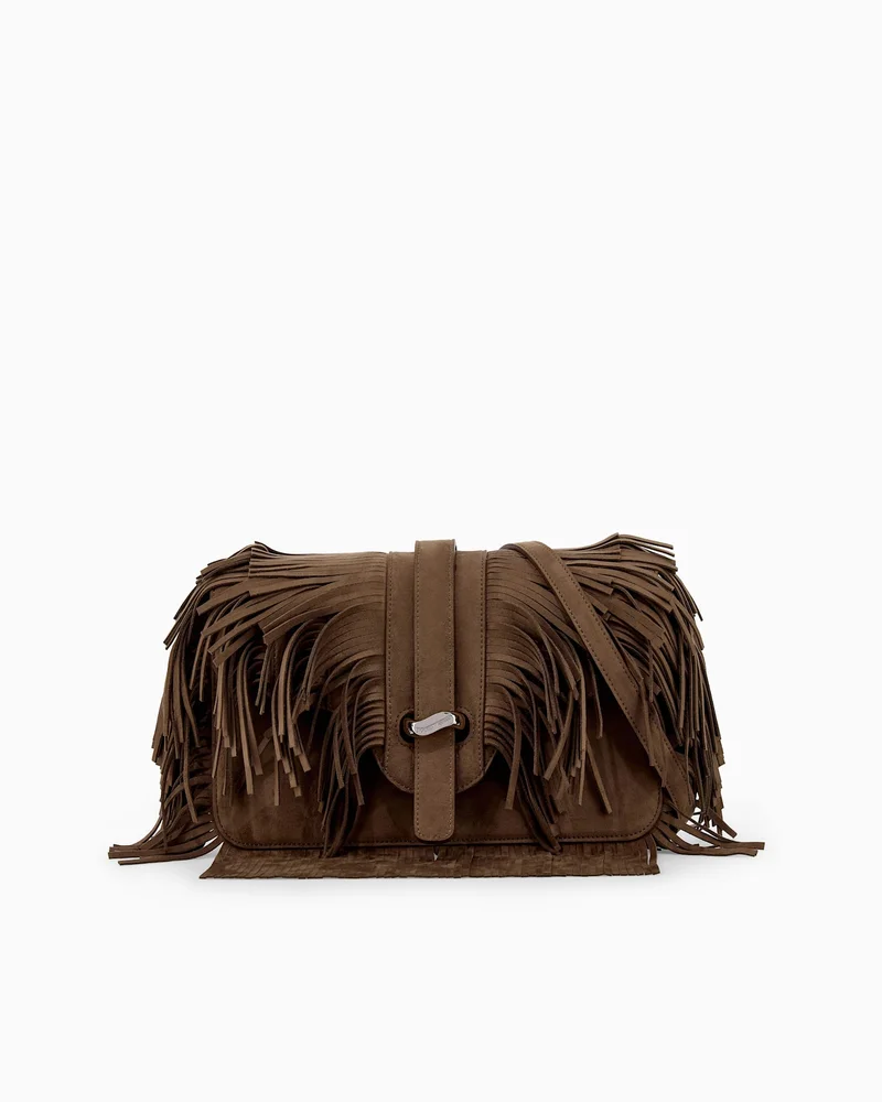 Shoulder bag with fringe Boteh Capsule