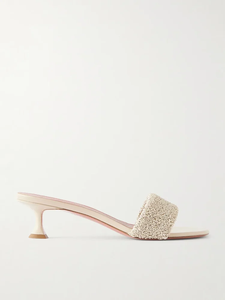 Andreea 45 raffia mules