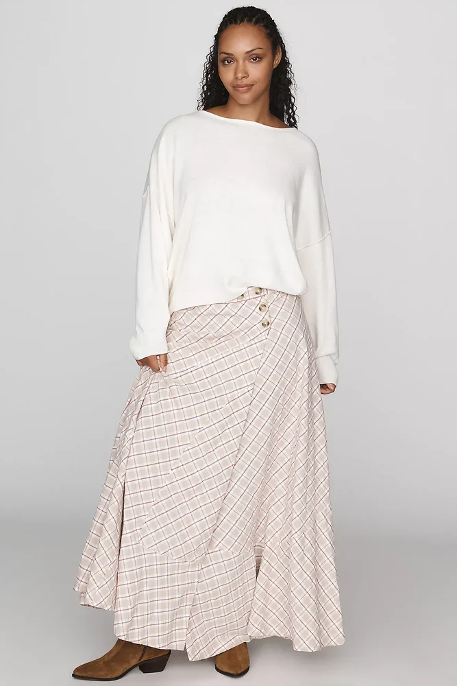 Olivette Plaid Maxi Skirt