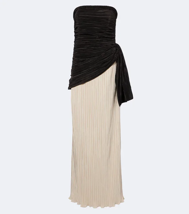 Laia plissé bustier dress