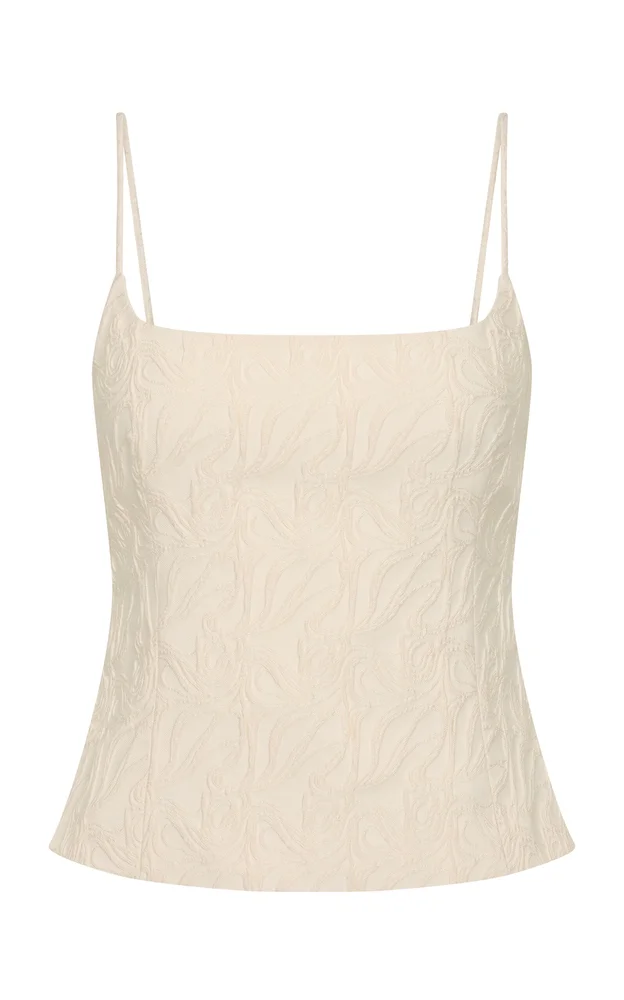 Iris Jacquard Cotton-Blend Cami