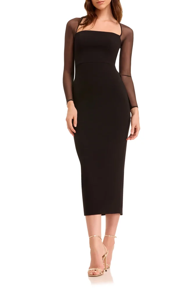 Maxine Long Sleeve Midi Dress