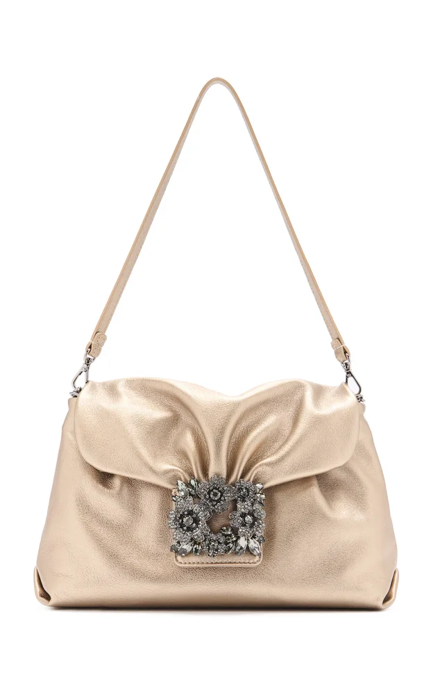 Efflorescence Laminated Leather Evening Bag