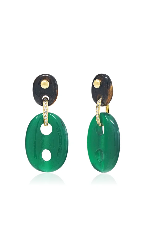Mariner 18K Yellow Gold Multi-Stone Earrings