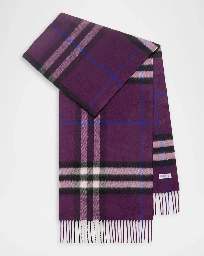 Check Cashmere Scarf