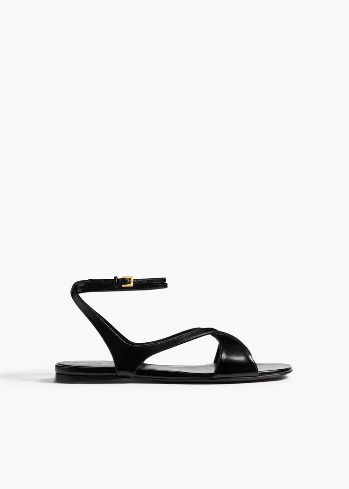 Liria Ankle Strap Flat Sandal