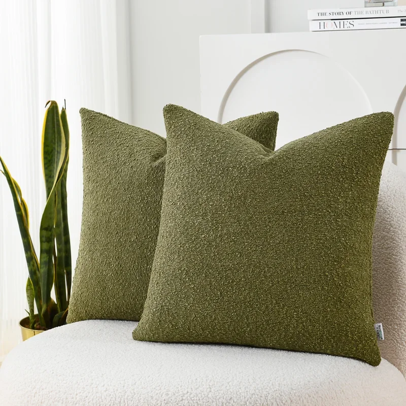 Textured Boucle Pillow Covers