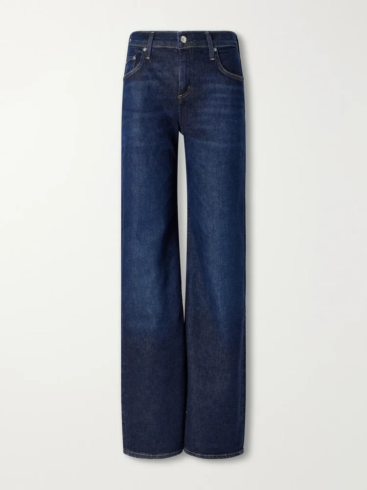 Nora mid-rise wide-leg jeans
