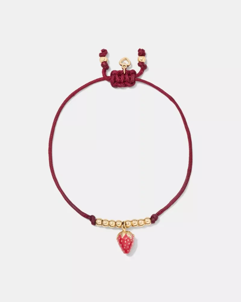 Summer Daze Strawberry Cord Bracelet