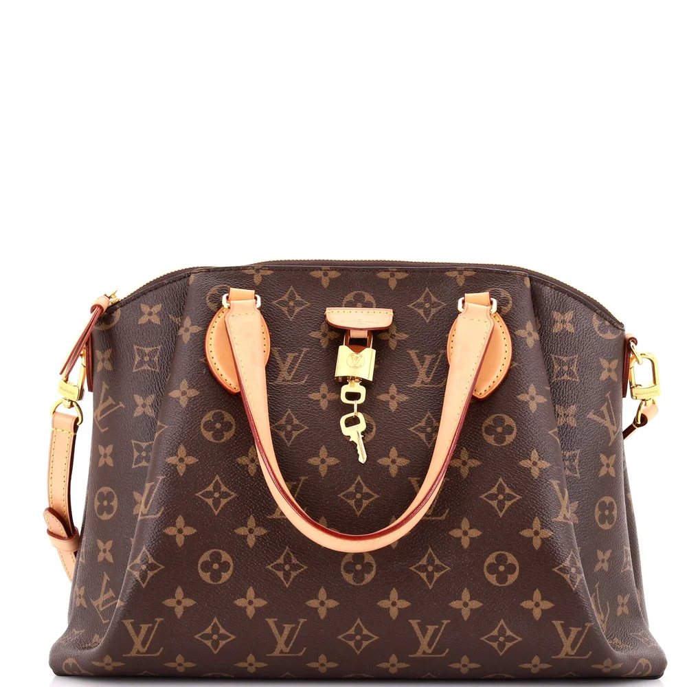 Rivoli Handbag Monogram Canvas MM, Brown