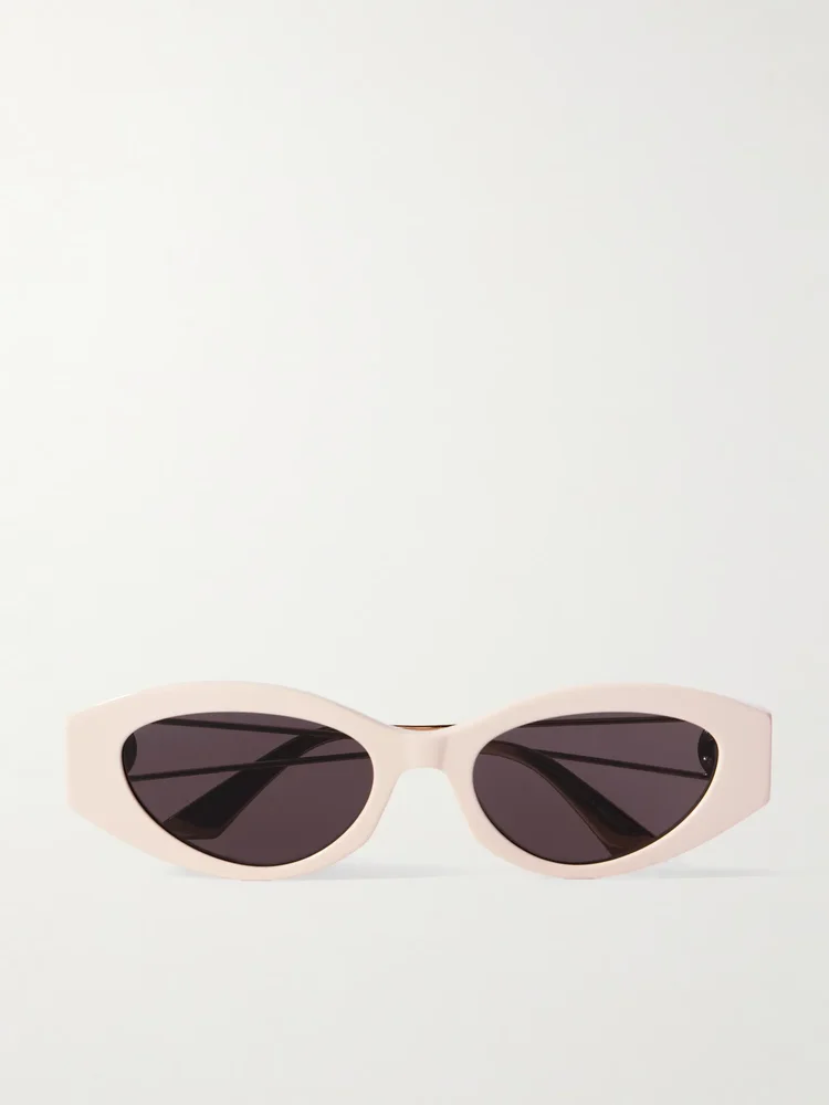 30Montaigne B6I cat-eye acetate and gold- and silver-tone sunglasses