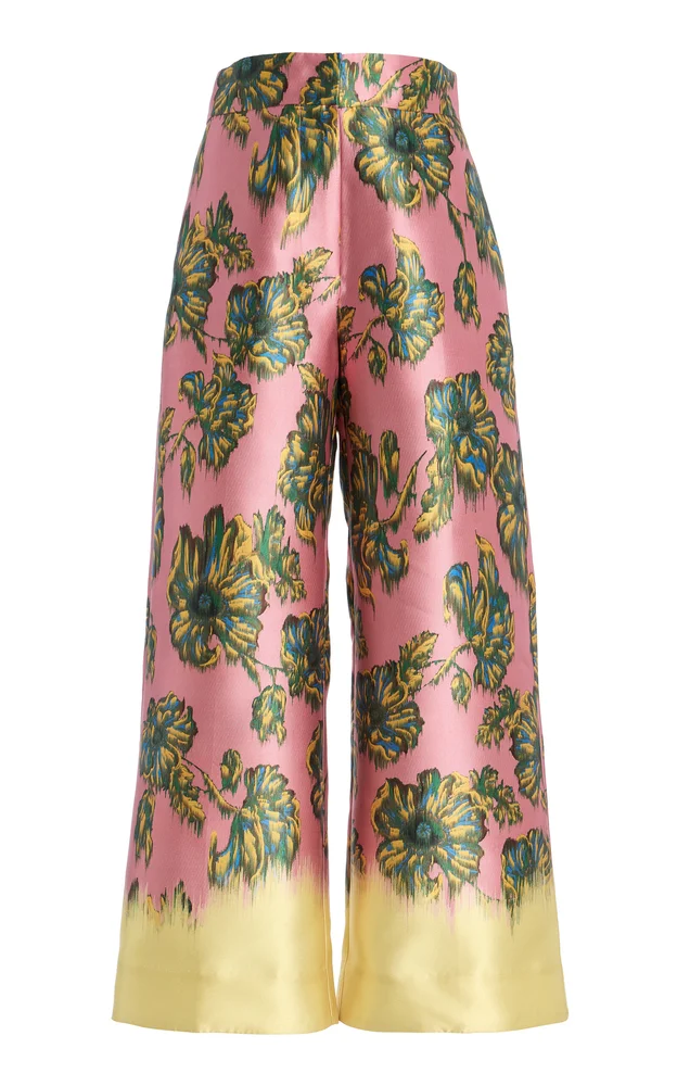 Faye Satin Wide-Leg Pants