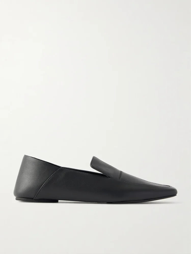 Minimal leather loafers