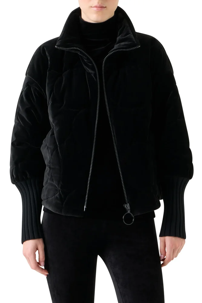 Quilted Velvet Jacket