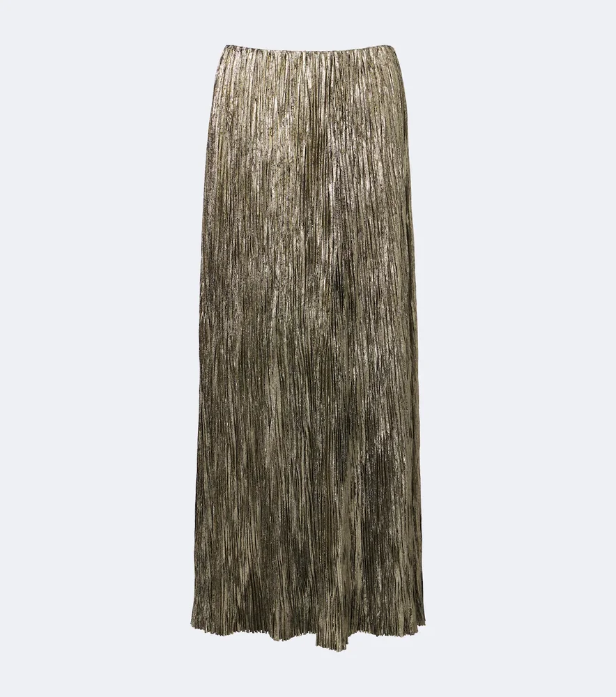 Luciana satin maxi skirt